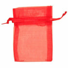 JAM Paper - Sacs transparents - Très petit - 3 x 4 - Rouge - Vrac 96 sacs/boîte-Couleur: Rouge x-petit sac transparent