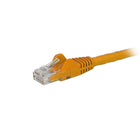 StarTech Câble de raccordement Ethernet Cat6 avec connecteurs antiaccrochements RJ-45, 5 pi, orange (N6PATCH5OR)-Gaine en PVC orange pour vos connexions en codes de couleur