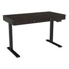 Bureau assis-debout avec tiroir de rangement de 23 L po de TygerClaw- Brun-Installation rapide, étapes minimales sans outils nécessaires