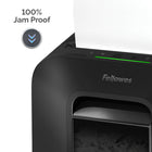 Fellowes − Déchiqueteuse à coupe-croisée Powershred LX170-La technologie SafeSense intégrée arrête le déchiquetage lorsque les mains ou les pattes touchent la fente où le papier est introduit