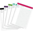 Staples – Blocs-Notes de Projet – 8-1/2 po x 11-3/4 po – Ligné – 50 Feuilles – Couleurs Assorties-Mise en page spéciale pour aider avec la planification, la conception et la communication