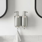 Umbra JUNIP - Pompes 295ml pour savon liquide ou gel hydroalcoolique avec fixation murale, Acier inoxydable-Pompe à savon