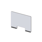Avant de pare-haleine modulaire Mark Maker - Acrylique transparent 1/4" - panneau de 30" Lx23,5"H - 2 rails inférieurs de 8"-Fixez les côtés des panneaux modulaires pour étendre la longueur de votre diviseur à l'aide de charnières en plastique (charnières flexibles).