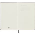 Moleskine - agenda semainier non daté  - 12 mois - grand - noir - couverture rigide - 5 x 8,25 po-Couverture rigide noire