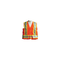 Viking, Vestes De Sécurité Pour Arpenteur, Orange Haute Visibilité, T-Grand, Polyester, Csa Z96 Classe 2 - Niveau 2-Couleur Orange haute visibilité