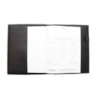 Ashlin® Agenda rechargeable Peterborough, noir-L'intérieur comprend une pochette pour cartes professionnelles