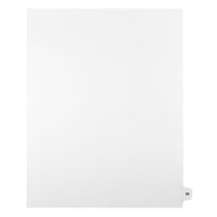 Mark Maker – Onglets séparateurs juridiques blancs, 1/15 onglets, format lettre, sans trous, numéro 30, 25/paquet-Onglets séparateurs blancs, 1/15 onglets