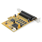StarTech - 8-Port PCI Express RS232 Serial Adapter Card - PCIe RS232 Serial Card - Windows & Linux-ALIMENTATION CONFIGURABLE EN OPTION : la carte série multiport fournit 12 v/5 v, ou aucun sur la broche 9 avec jusqu'à 3 A de partage total. Câble répartiteur DB62 à 8 connecteurs DB9 de 48 cm inclus. Écrous hexagonaux inclus pour l'interface DB9 avec vis/écrou optionnel.