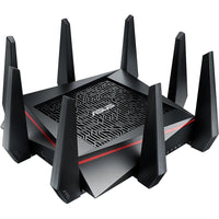 ASUS - Routeur gaming Gigabit RT-AC5300 AC5300 triibande WiFi avec MU-MIMO et fonctions de contrôle parental-Routeur Wi-Fi tribande ultra-rapide 802.11ac avec un taux de transfert combiné de 5334 Mbps pour une performance exemplaire lors des jeux en ligne, la diffusion 4K et le partage de fichiers