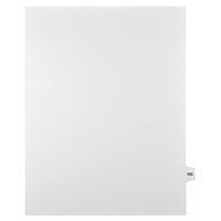 Markmaker - Intercalaires imprimes Legal, Blanc, 1/15th coupe, format lettre, sans trous, 25 tabs/PQT, 5 PQT/Boite, Numero 163-Intercalaires imprimes Legal