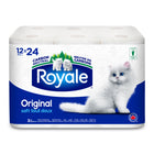 Royale - Original papier hygiénique, 12 rouleaux-Emballage de 12 rouleaux de papier hygiénique doux et résistant avec 242 feuilles par rouleau, 2904 feuilles de papier hygiénique au total