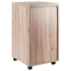 Winsome - Classeur mobile 18316 Kenner, 3 tiroirs, fini bois vieilli/blanc-Se déplace facilement sur roulettes, dont deux sont blocables