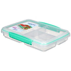 Sistema – Contenant Multi Split To Go, 820 ml, couleurs variées-Clips Sistema à verrouillage facile avec joint d'étanchéité flexible