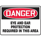 Panneaux de sécurité et d’identification, Prot. person., Danger; protections auditive et oculaire obligatoires (SAU372)-Langue : français