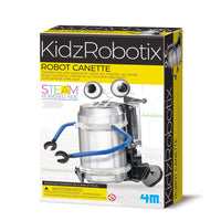 4M - Kidz Robotix Robot de boîte de conserve - Bilingue-Recyclez une canette de boisson gazeuse usagée et utilisez-la pour construire un robot qui marche