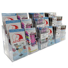 Azar Displays – Porte-dépliants à 18 compartiments, 3 niveaux (252821)-En acrylique