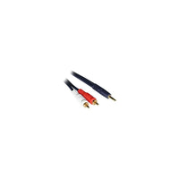 C2G – Câble audio mâle à 2 mâles RCA 40616 de 25 pi-Connecteurs stéréo mâles et audio stéréo RCA mâles de 3,5 mm pour connecter 2 appareils
