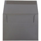 JAM Paper Enveloppes invitation format livret avec fermeture gommée, 4 3/8 x 5 3/4 po, gris, paquet de 100-Taille : A2 (4 3/8 x 5 3/4 po)