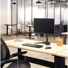 Fellowes - Support auto-portant pour écran à l'horizontal Série professionnelle-Le système de gestion de câbles intuitif permet de minimiser l’encombrement