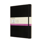 Moleskine - Carnet Rigide Format Xl À Pages Lignées Et Blanches - 7,5 po x 10 po - Noir-192 feuilles