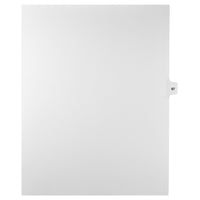 Markmaker - Intercalaires imprimes Legal, Blanc, 1/15th coupe, format lettre, sans trous, 25 tabs/PQT, 5 PQT/Boite, Numero 97-Intercalaires imprimes Legal
