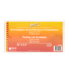 Enveloppe de bordereau d’expédition, pleine fenêtre Geocan – 10 po l x 5 1/2 po L – Paquet de 100-Fenêtre transparente