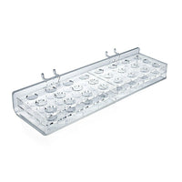 Azar Display – Plateau 24 compartiments ronds pour mascara et cosmétiques pour panneau perforé, 0,75 diam. 2/paquet (225535)-2 crochets pour un montage facile