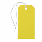 Jam Paper - Étiquettes Cadeaux avec Cordon - Moyen - 4 3/4 po x 2 3//8 po - Jaune - 1000 Pack-Étiquette cadeau jaune