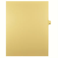 Markmaker - Intercalaires imprimes Legal, Chamois, 1/25th coupe, format lettre, sans trous, 25 tabs/PQT, 5 PQT/Boite, Numero 160-Intercalaires imprimes Legal