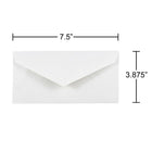 JAM Paper Enveloppes de style commercial nº 7,75 (3,88 x 7,5 po), blanches, 250/bte-Taille des enveloppes : 3,88 x 7,5 po