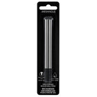 Merangue − Recharges pour stylo roller compatibles Cross − pointe moyenne − noir − paquet de 2-Recharge de type croix ; encre noire