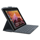 Logitech - Étui Slim Folio pour iPad 9,7 po (5e et 6e generation) avec clavier Bluetooth intégré -Noir-Trois modes simples: saisie, affichage et protection
