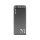 LOGiiX - Piston Power Banque d'alimentation portable de 20 000 mAh - Gris graphite-Charge les smartphones jusqu'à 10 fois, charge les tablettes jusqu'à 4 fois