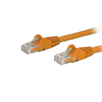 StarTech.com - Câble de raccordement Ethernet Cat6 avec connecteurs antiaccrochements RJ-45, 2 pi, orange (N6PATCH2OR)-Protecteurs de pinces pour connecteur RJ-45 empêchent le câble de s’accrocher ou de briser pendant l’installation