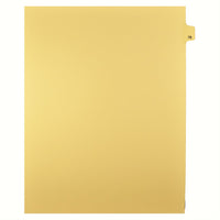 Markmaker - Intercalaires imprimes Legal, Chamois, 1/25th coupe, format lettre, sans trous, 25 tabs/PQT, 5 PQT/Boite, Numero 78-Intercalaires imprimes Legal