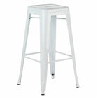 Plata Decor - Tolix 30"H Tabouret - Blanc - paquet de 2-Aucun assemblage requis