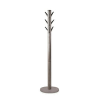 Umbra Porte-manteau Flapper sur pied gris-Neuf crochets rétractables en aluminium moulé, sur ce porte-manteau perroquet, qui offrent un aspect net quand il n'y a pas de vêtement suspendu.