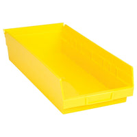 Quantum Storage Systems - Bacs De Rangement Pour Tablettes, 8-3/8po La X 4po H X 17-7/8po P, Jaune, Capacité 40 Lb, paquet de 12-Capacité 40 lb