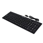 Clavier mince filaire Intekview français canadien-Touches de taille standard en chocolat, 12 touches de fonction multimédia