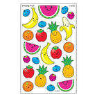 TREND enterprises, Inc., autocollants Friendly Fruit superShapes, tailles variée-Autocollants décoratifs pour motivation, récompenser et activités de bricolage.