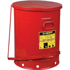 JustriteMD – Poubelles à déchets huileux, 21 gal, 8 3/8 x 23 7/16 po, rouge-Couleur : Rouge