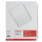 Staples - Onglets pré-imprimés pour séparateurs, 1-31, blanc-Les onglets de séparation permettent d'organiser les documents de manière rapide et efficace