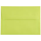 JAM Paper Enveloppes à fermeture gommée Brite Hue, format livret, 5 1/4 x 7 1/4 po, vert lime éclatant, paq./100-Vert lime