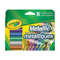 Crayola® – Marqueurs métalliques-Comprend 8 marqueurs métalliques chatoyants