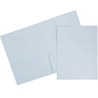 JAM PaperMD – Chemise de présentation à deux pochettes, 9 x 12 po, bleu pastel 100/paq.-Bleu pastel