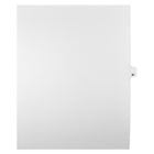 Markmaker - Intercalaires imprimes Legal, Blanc, 1/25th coupe, format lettre, sans trous, 25 tabs/PQT, 5 PQT/Boite, Numero 87-Intercalaires imprimes Legal