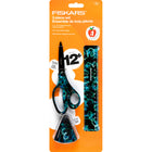 Fiskars - Ensemble de 3 pièces Déco pour écoliers - ciseaux 18 cm - règle - taille-crayons-8