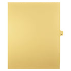 Markmaker - Intercalaires imprimes Legal, Chamois, 1/25th coupe, format lettre, sans trous, 25 tabs/PQT, 5 PQT/Boite, Numero 87-Intercalaires imprimes Legal