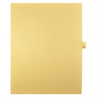 Markmaker - Intercalaires imprimes Legal, Chamois, 1/25th coupe, format lettre, sans trous, 25 tabs/PQT, 5 PQT/Boite, Numero 87-Intercalaires imprimes Legal