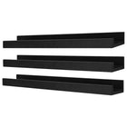 nexxt – Tablette pour cadres Edge FN00298-3INT 3, 23 po x 4 po, noir, paq./3-Matériau: les étagères murales flottantes sont faites de panneaux de fibres de bois à densité moyenne (MDF) de haute qualité et durables qui assurent la stabilité. Comptez sur l'étagère pour garder vos articles sains et saufs, avec une finition visuellement agréable